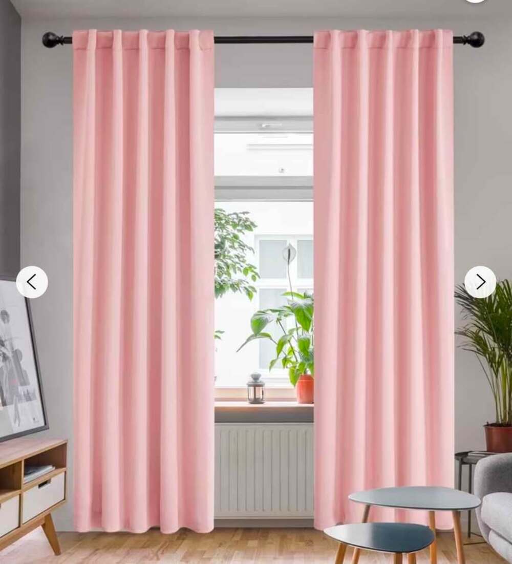 Deconovo Thermal Insulated Blackout Curtains 42x84 in - Pink